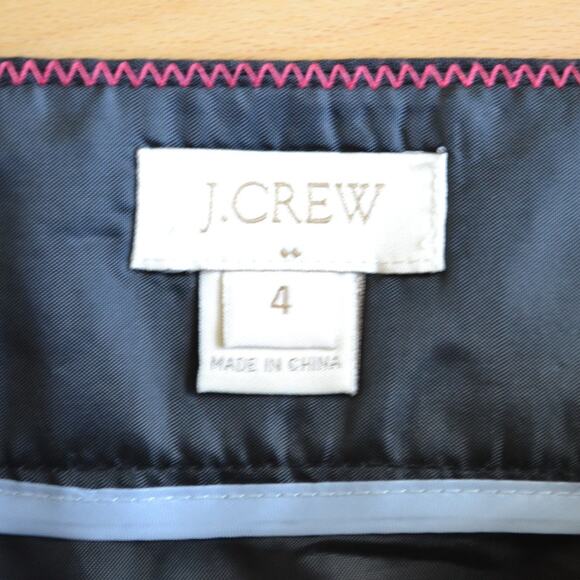 J Crew Pencil Skirt Black Size 4 - Picture 2 of 3